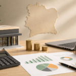 Dirigeant de PME en Côte d’Ivoire préparant un dossier de financement avec un conseiller financier